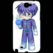 Coque Samsung Galaxy Note 2 Chibi style illustration of a superhero