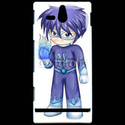 Coque SONY Xperia U Chibi style illustration of a superhero