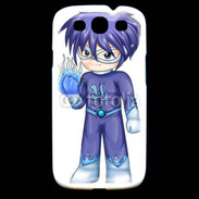 Coque Samsung Galaxy S3 Chibi style illustration of a superhero