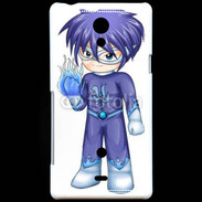 Coque Sony Xperia T Chibi style illustration of a superhero
