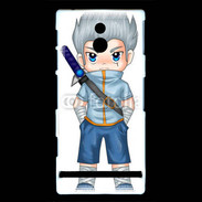 Coque Sony Xperia P Chibi style illustration of a superhero 2
