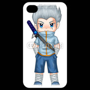 Coque iPhone 4 / iPhone 4S Chibi style illustration of a superhero 2