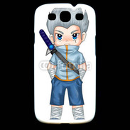 Coque Samsung Galaxy S3 Chibi style illustration of a superhero 2