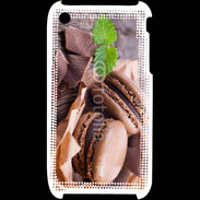 Coque iPhone 3G / 3GS Macaron chocolat 