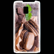 Coque LG P990 Macaron chocolat 