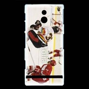 Coque Sony Xperia P Joueur de Hockey sur glace