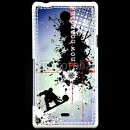 Coque Sony Xperia T Graffiti Ski