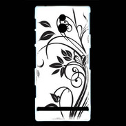 Coque Sony Xperia P motif fleurs 2