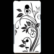 Coque Sony Xperia T motif fleurs 2