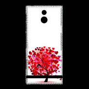 Coque Sony Xperia P Arbre coeurs