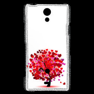 Coque Sony Xperia T Arbre coeurs