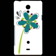 Coque Sony Xperia T fleurs 2