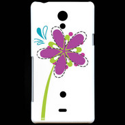 Coque Sony Xperia T fleurs 3
