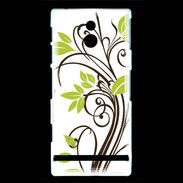 Coque Sony Xperia P motif floral 1