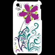 Coque iPhone 3G / 3GS motif floral bleu