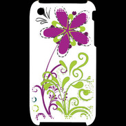Coque iPhone 3G / 3GS motif floral vert