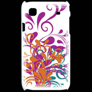 Coque Samsung Galaxy S motif floral orange
