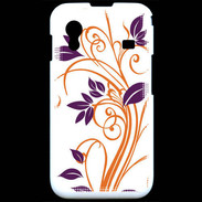 Coque Samsung ACE S5830 motif flora violet