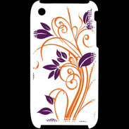 Coque iPhone 3G / 3GS motif flora violet