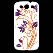 Coque Samsung Galaxy S3 motif flora violet