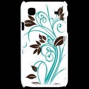 Coque Samsung Galaxy S motif floral bleu clair