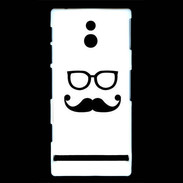 Coque Sony Xperia P moustache 1