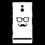 Coque Sony Xperia P moustache 2