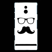 Coque Sony Xperia P moustache 3