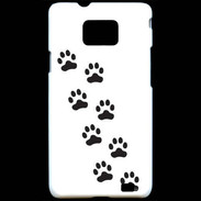 Coque Samsung Galaxy S2 pattes de chats/chiens 1