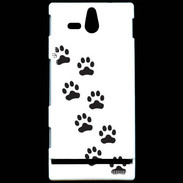 Coque SONY Xperia U pattes de chats/chiens 1