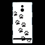 Coque Sony Xperia P pattes de chats/chiens 1