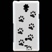 Coque Sony Xperia T pattes de chats/chiens 2