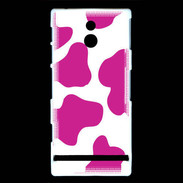 Coque Sony Xperia P vache rose