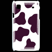 Coque Samsung Galaxy S vache prune
