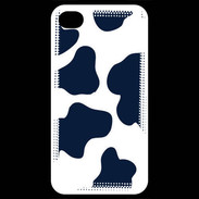 Coque iPhone 4 / iPhone 4S vache bleue 