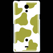 Coque Sony Xperia T vache verte