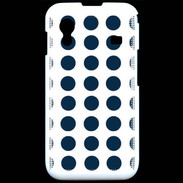 Coque Samsung ACE S5830 pois bleu foncé