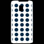 Coque LG P990 pois bleu foncé