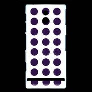 Coque Sony Xperia P pois prune