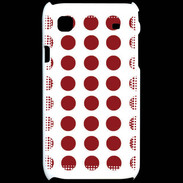 Coque Samsung Galaxy S pois rouge