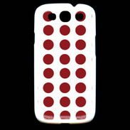 Coque Samsung Galaxy S3 pois rouge
