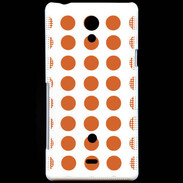 Coque Sony Xperia T pois orange