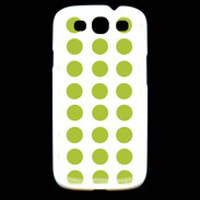 Coque Samsung Galaxy S3 pois vert clair