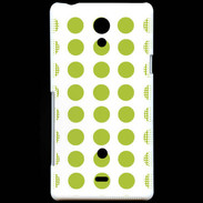 Coque Sony Xperia T pois vert clair