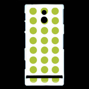 Coque Sony Xperia P pois vert clair