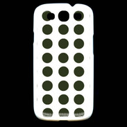 Coque Samsung Galaxy S3 pois vert foncé