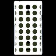 Coque Sony Xperia T pois vert foncé