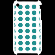 Coque iPhone 3G / 3GS pois bleu clair