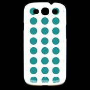 Coque Samsung Galaxy S3 pois bleu clair