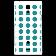 Coque Sony Xperia T pois bleu clair